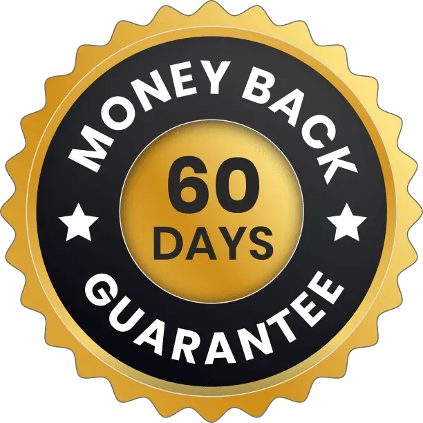 JelluTide 60 day money back guarantee badge