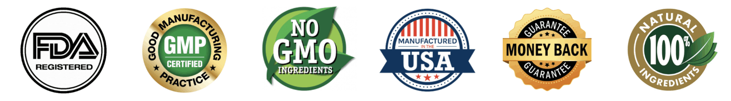 JelluTide FDA registered GMP certified non-GMO trust badges