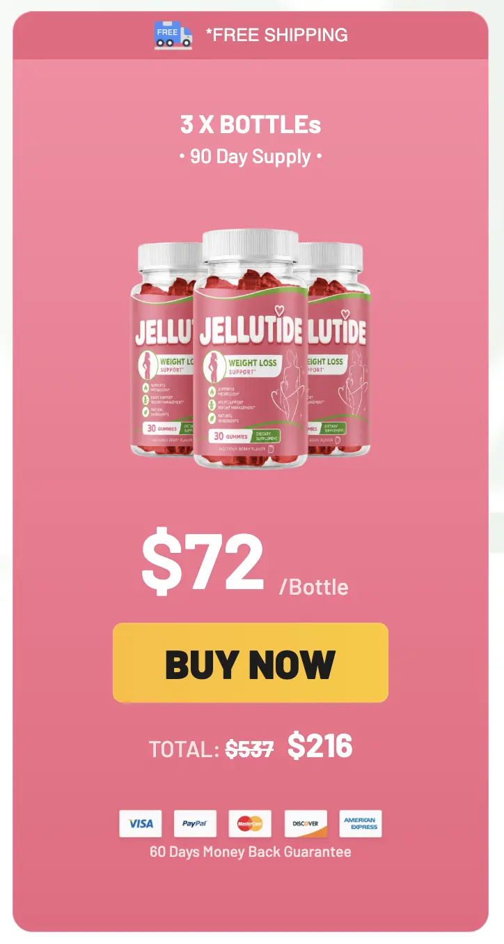JelluTide 3 bottle 90-day supply discounted package